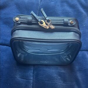 CALPAK Small Clear Cosmetic Case Black